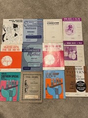 Drum Books (Lot Of 12) From 1950’s And 1960’s Drums Drumset Set