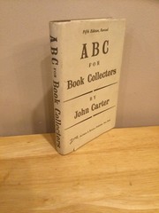 ABC for Book-Collectors, Carter, J. 5th Edition, Revised