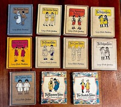 Twin Set By Lucy-Fitch Perkins, 1900’s, Ten Books Rare Set First Editions, DJ’s