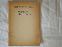 Little Blue Book 284, Poems of Robert Burns, print circa 1925 VINTAGE