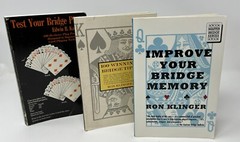 VTG CARD GAMES: 3 Bridge Strategy Books, R. Klinger & E. B. Kantar – 1979-1987