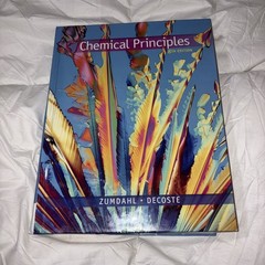 Chemical Principles Zumdahl & DeCoste – Very Good – No Highlighting – Free Ship