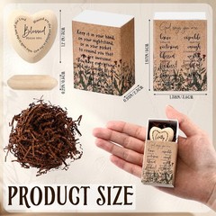 Inspirational Wooden Heart Tokens – Bulk Christian Gifts