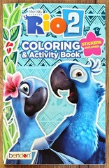 Rio 2 Coloring And Activity Book Stickers Included, Bendon – 2014