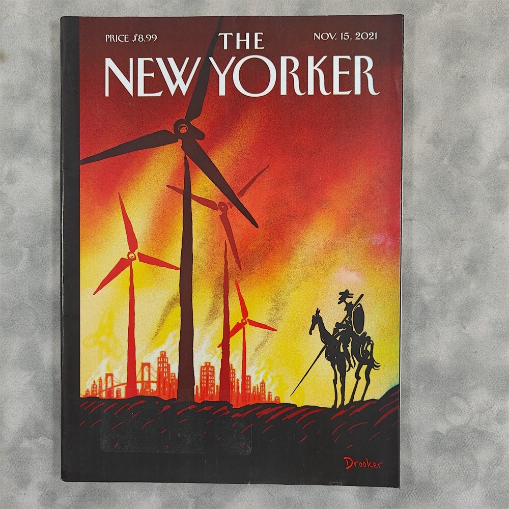 The New Yorker Magazine Nov 15 2021 Don Quixote Cover by Drooker
