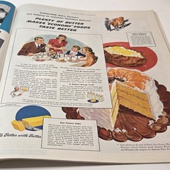 Ladies Home Journal Mag Feb. 1942 40s Fashions Full Color Ads Beauty Recipes