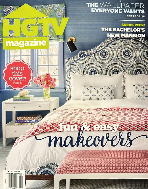 BRAND NEW HGTV Magazine March/April 2026 Fun & Easy Makeovers FREE SHIPPING USA