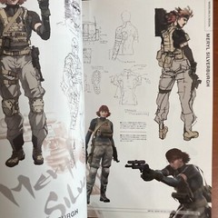 Metal Gear Solid 4 Guns of the Patriots Art Book Illustration