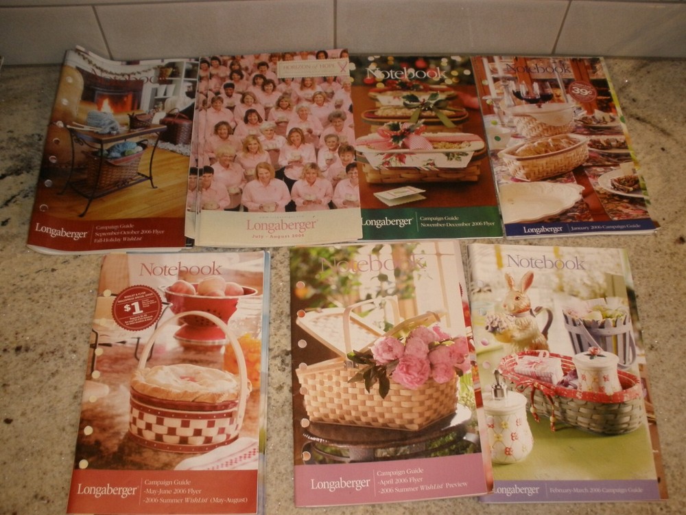 Lot of Longaberger Campaign Guides/Booklets/Flyers From 2006
