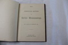 Antique Ca. 1910’s Brief Sketches Of Noted Missionaries Hard Cover