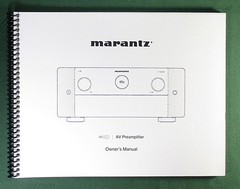 Marantz AV 10 Instruction Manual: 336 Pages & Protective Covers!