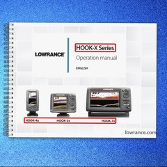 LOWRANCE HOOK 4X 5X 7X Sonar User Instruction Manual TOUGH BINDING & COVERED