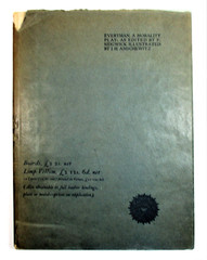 LIMITED ED “Everyman: A Morality Play” F. Sidgwick 1911 HC DJ Philip Lee Warner