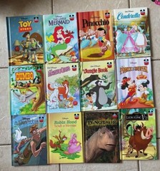 Lot of 12 Walt Disney Wonderful World of Reading Books Cinderella Little Mermaid