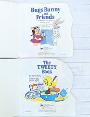 Vtg Looney Tunes Bugs Bunny Tweety Bird Golden Shape Books Paperback- Lot of 2