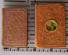 1850s & 1874 Antique Miniature Books SUSY HALL & DEW-DROPS American 19th Century