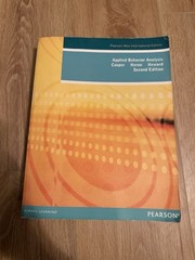Applied Behavior Analysis (2nd Edition) By Cooper, Heron, & Heward- Textbook