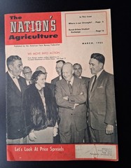 The Nation’s Agriculture March 1955 Magazine Vintage American Farm Bureau 24 pgs
