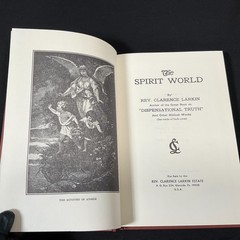 The Spirit World Clarence Larkin 1921 Ed. Later Printing Vtg Religious Hardcover