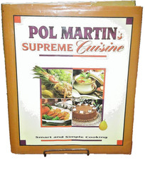 Pol Martin, Supreme Cuisine Hardcover Cookbook1993 color pictures jc/dj