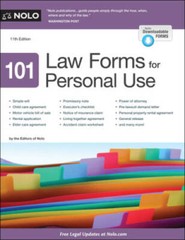 101 Law Forms for Personal Use – Paperback By Editors, Nolo – GOOD
