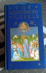 VTG The Illustrated Gospels: Saints Matthew Mark Luke John 1988 Linen Hardcover