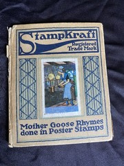 Antique 1914 Stampkraft Mother Goose Nursery Rhymes Poster Stamp Childrens Book