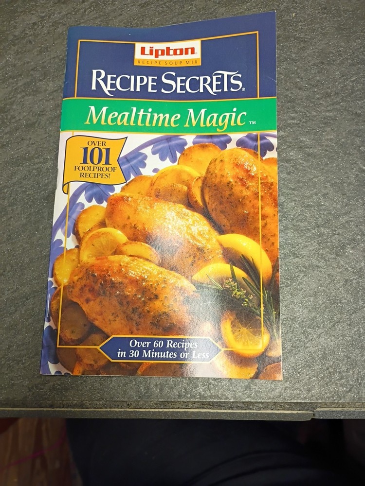 Vintage 1995 Rare Lipton Recipe Secrets – Mealtime Magic – MINT M/Back Guaranty