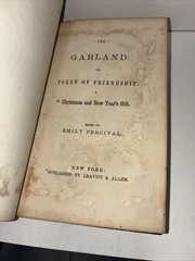 1855 The Garland Token of Friendship A Christmas & New Year’s Gift Book HC Illus
