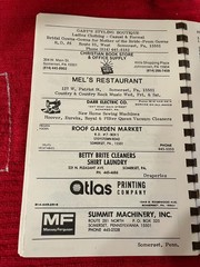 COOKBOOK Somerset, PA Firemen Ladies Auxiliary 56 Pages 1983 ~~ADVERTISEMENTS