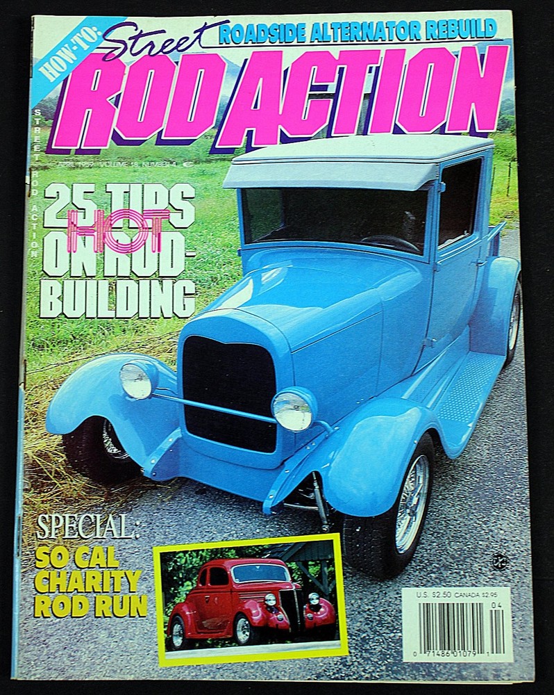 Street Rod Action April 1989 Hot Rod Building Tips So Cal Charity