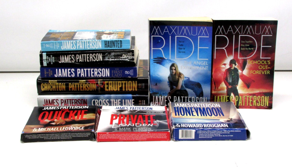 Assorted James Patterson HC/PB Book & Audio Book Lot
