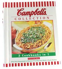 CAMPBELL’S COLLECTION 3 Cookbooks in 1 Hardcover Spiral Bound 2000 EXCELLENT