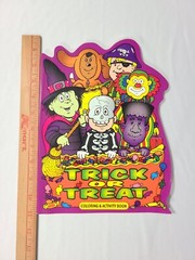 NOS Vintage 1999 Trick Or Treat Halloween Coloring & Activity Book 75 Pages New
