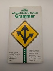 Barron’s Pocket Guides Ser.: Pocket Guide to Correct Grammar by Cedric Gale,…