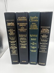 Lot 4 Agatha Christie Mystery Collection Leatherette Books Murder