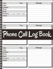 Phone Call Log Book: Messages and Voicemail Call Logs for Offices by Fennimore