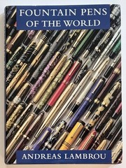 Signed Fountain Pens of the World by Andreas Lambrou 2014 Reprint HC DJ VG