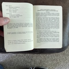 Collectio Rituum – 1964 Bruce Brothers – Priest Ritual – Latin & English