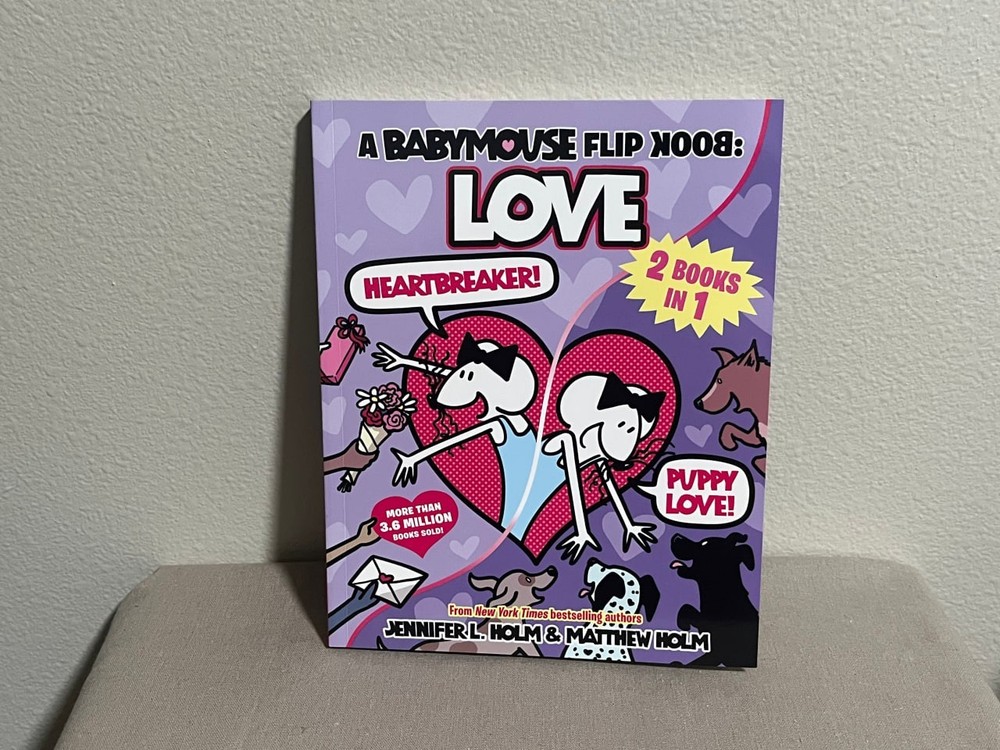 A Babymouse Flip Book: LOVE by Jennifer L. & Matthew Holm – Brand New Paperback
