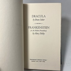 Dracula – Frankenstein Bram Stoker Shelley International Collectors Library Book