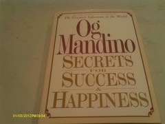 Secrets for Success and Happiness by Mandino, Og, Acceptable Book