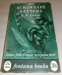 C S LEWIS SCREWTAPE LETTERS BOOK 1942 1965 FONTANA COLLINS PRINT UK/GB PB