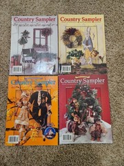 Lot of 4 1996 Country Sampler Magazines January, May, September & November