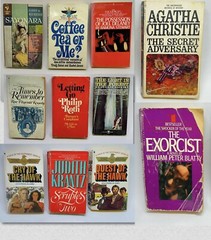 Lot of Vintage Bantam Paperback Books- Agatha Christie/Coffee Tea or Me/Sayonara