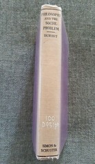 Will Durant, Philosophy And The Social Problem, HC 1928 X-lib