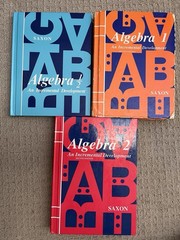 Saxon Math Textbook Lot: Algebra 1/2, Algebra 1 & Algebra 2 Student Texts, HB