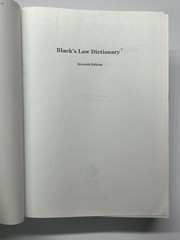 Black’s Law Dictionary 7th Edition – Hardcover By Garner, Bryan A. – EUC