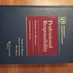 691-Professional Responsibility, Problems and materials 14th Ed: 9781636592466