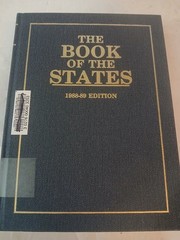 The Book of the States 1988-89 Vol 27 Council of State Governments Hardcover